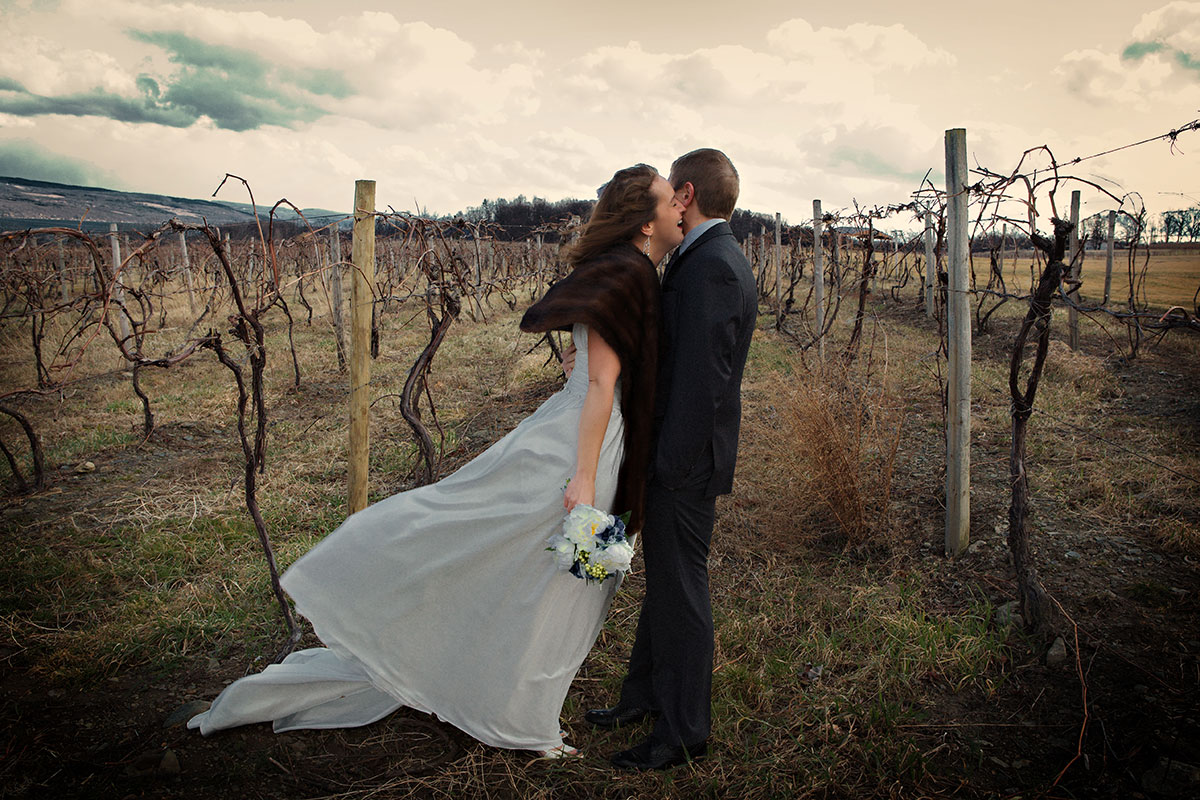 Wedding celebration in the vineyard at O-Neh-Da